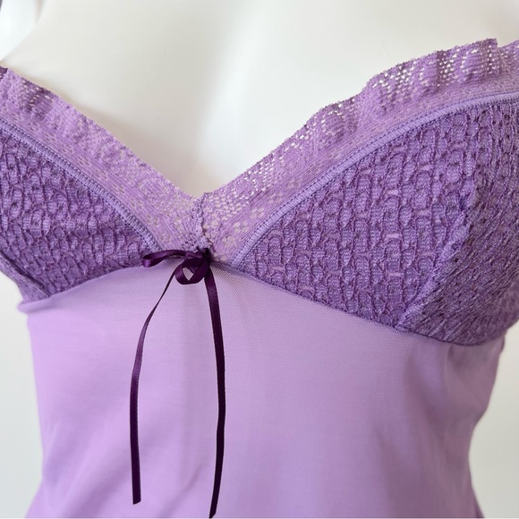 Victoria’s Secret Angels Purple Mesh Slip Nighty M - Picture 3 of 9